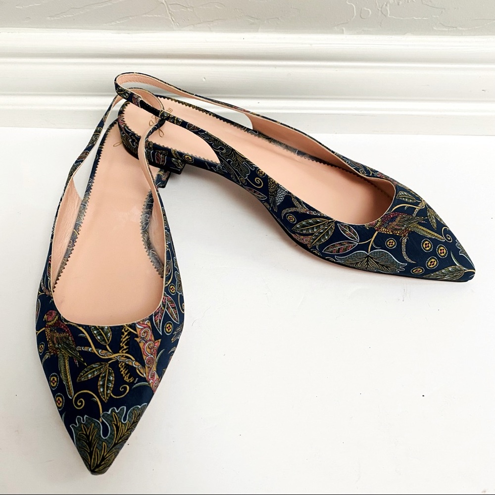 J. Crew Botanical Cheetah Slingback Flats